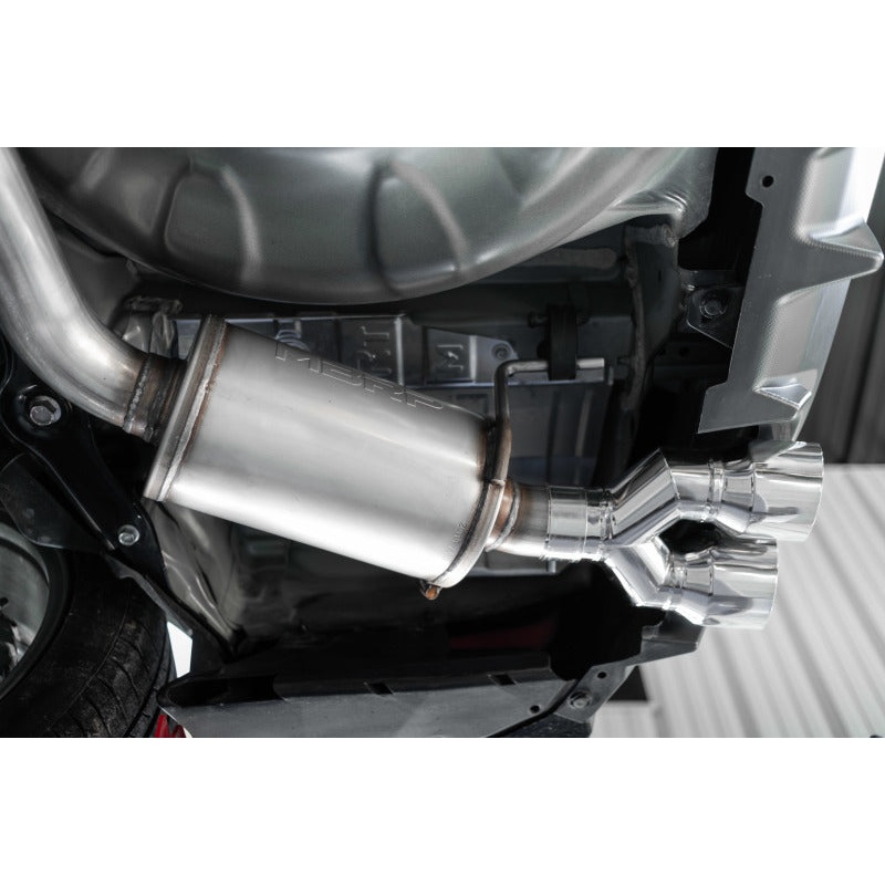MBRP 15-19 Subaru WRX 2.0L/STI 2.5L 3in Dual Split Rear Exit w/ 3.5in CF Tips - T304 Street Version