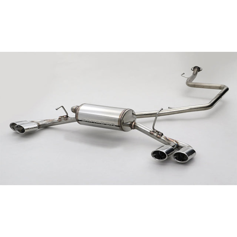 GANADOR 4-PIPE EXHAUST POLISHED FOR TOYOTA PRIUS 6LA-MXWH61 M20A-1VM PAS-103