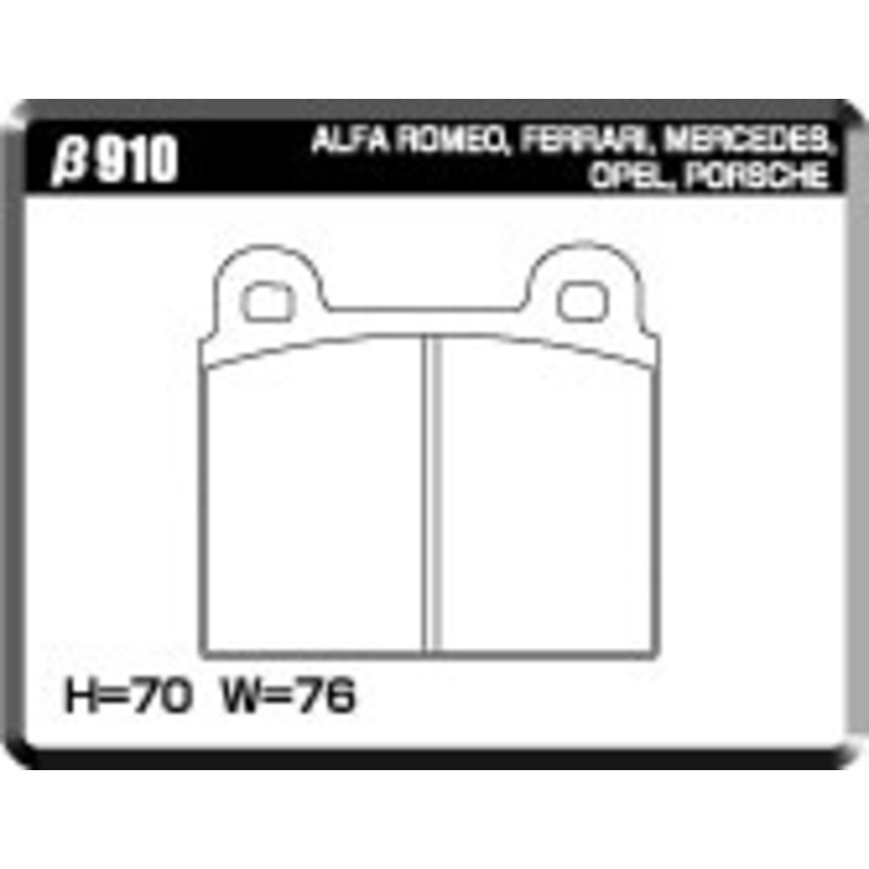 ACRE PC3200 BRAKE PAD FRONT FOR PORSCHE 911 930 3.2 SPEED STAR CABRIOLET 9114K 910-PC3200