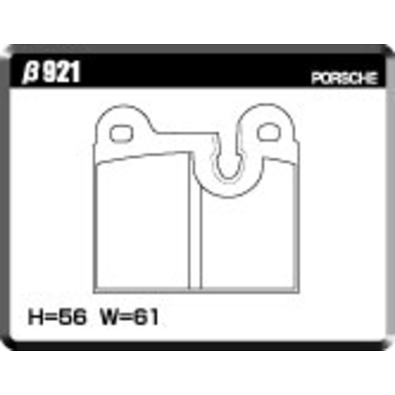 ACRE PC3200 BRAKE PAD REAR FOR PORSCHE 911 930 3.0 CARRERA TURBO 921-PC3200