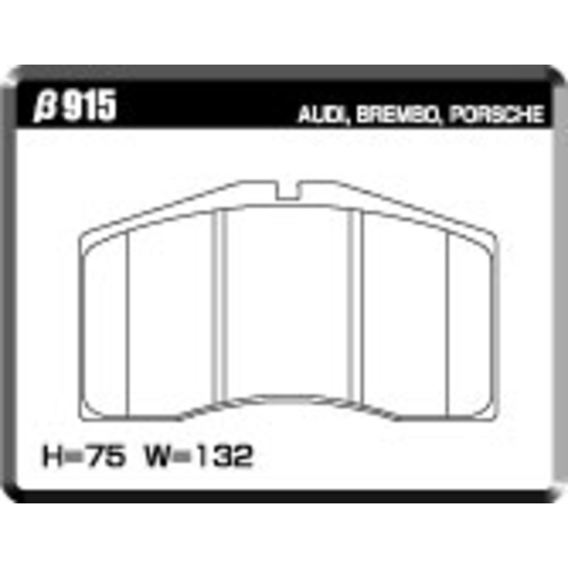 ACRE PC3200 BRAKE PAD REAR FOR PORSCHE 911 964 3.3 TURBO 964T2 915-PC3200