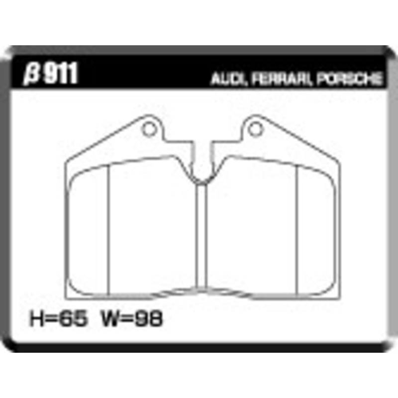ACRE PC3200 BRAKE PAD REAR FOR PORSCHE 911 964 3.6 CARRERA 4 964K 911-PC3200