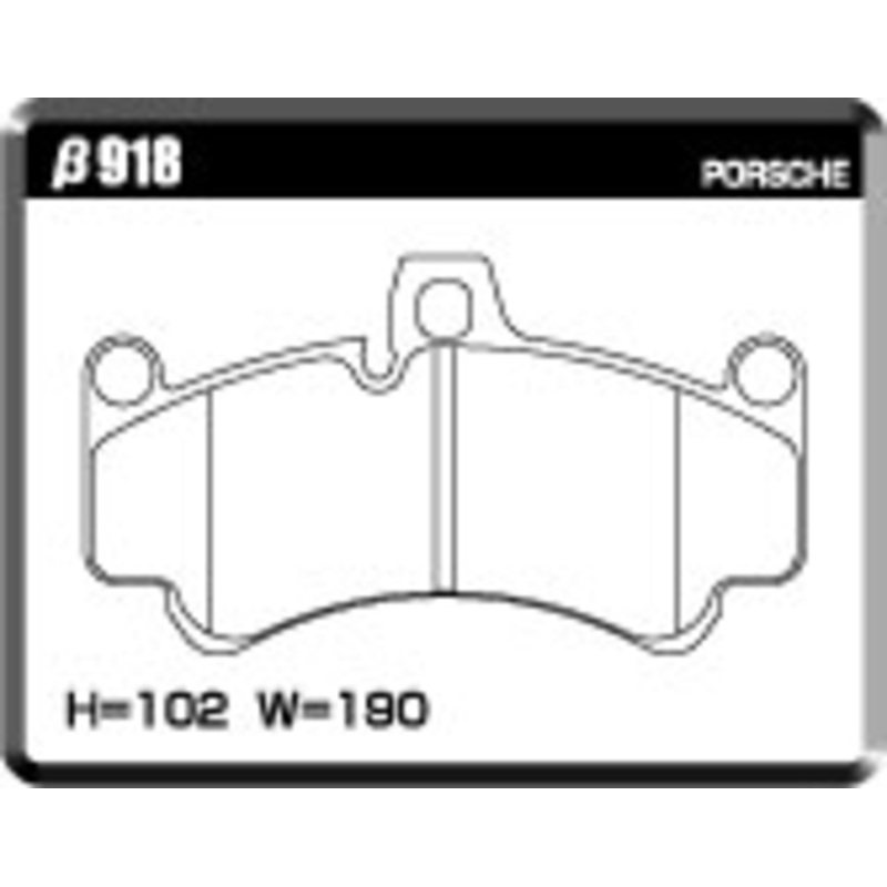 ACRE PC3200 BRAKE PAD FRONT FOR PORSCHE 911 997 3.6 GT3 GT3 RS *PCCB ROTOR CANNOT BE INSTALLED 99776 918-PC3200
