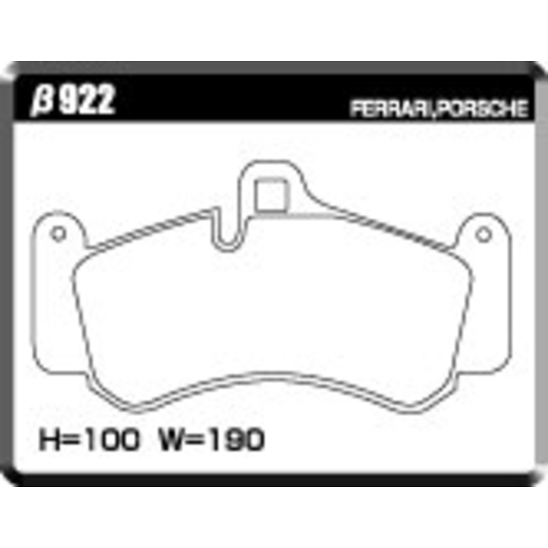 ACRE PC3200 BRAKE PAD FRONT FOR PORSCHE 911 997 3.6 GT3 GT3 RS *PCCB ROTOR CANNOT BE INSTALLED 99776 922-PC3200