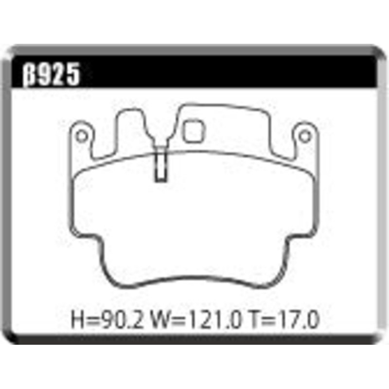 ACRE PC3200 BRAKE PAD REAR FOR PORSCHE 911 996 3.6 RACE 4 RACE S 9964K 925-PC3200
