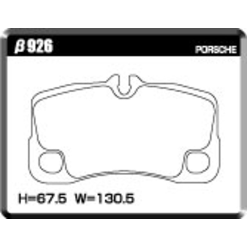 ACRE PC3200 BRAKE PAD REAR FOR PORSCHE 911 997 3.6 GT3 GT3 RS *PCCB ROTOR CANNOT BE INSTALLED 99776 926-PC3200