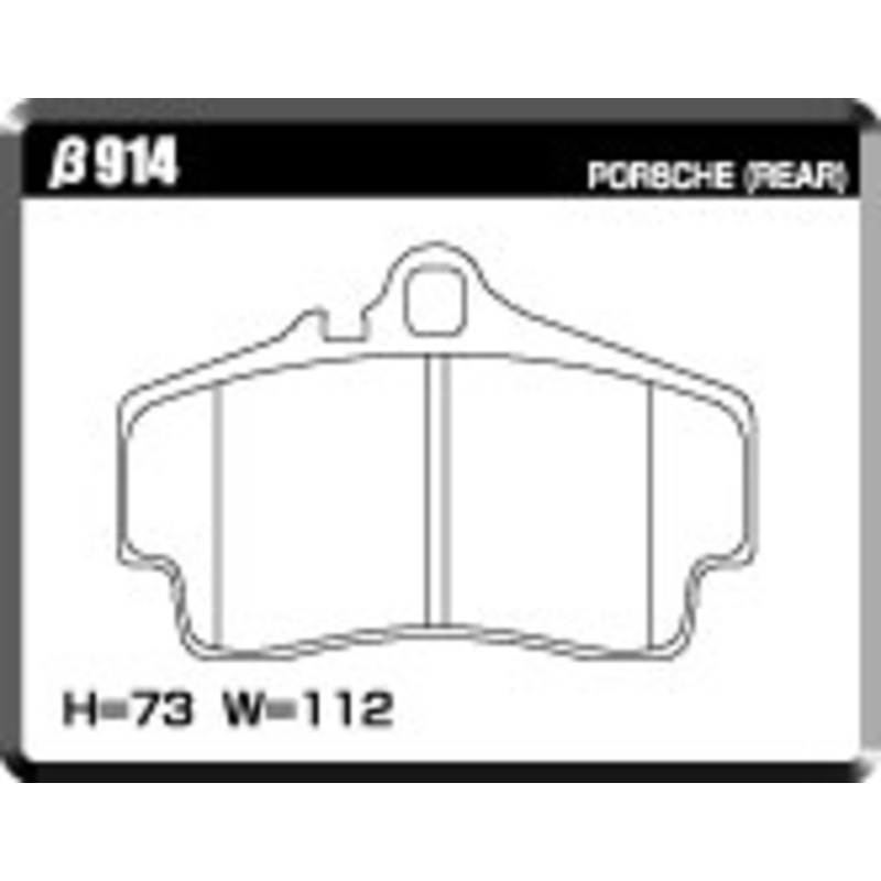 ACRE PC3200 BRAKE PAD REAR FOR PORSCHE 911 997 3.6 RACE RACE 4 TARGET 4 99705 99705KF 914-PC3200