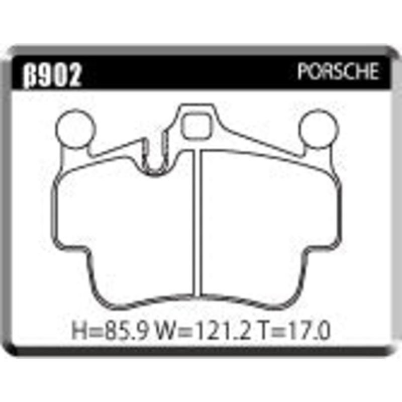 ACRE PC3200 BRAKE PAD REAR FOR PORSCHE 911 997MA 3.8 CARRERA S CARRERA 4S TARGA 4S 997M9701 K KF 902-PC3200