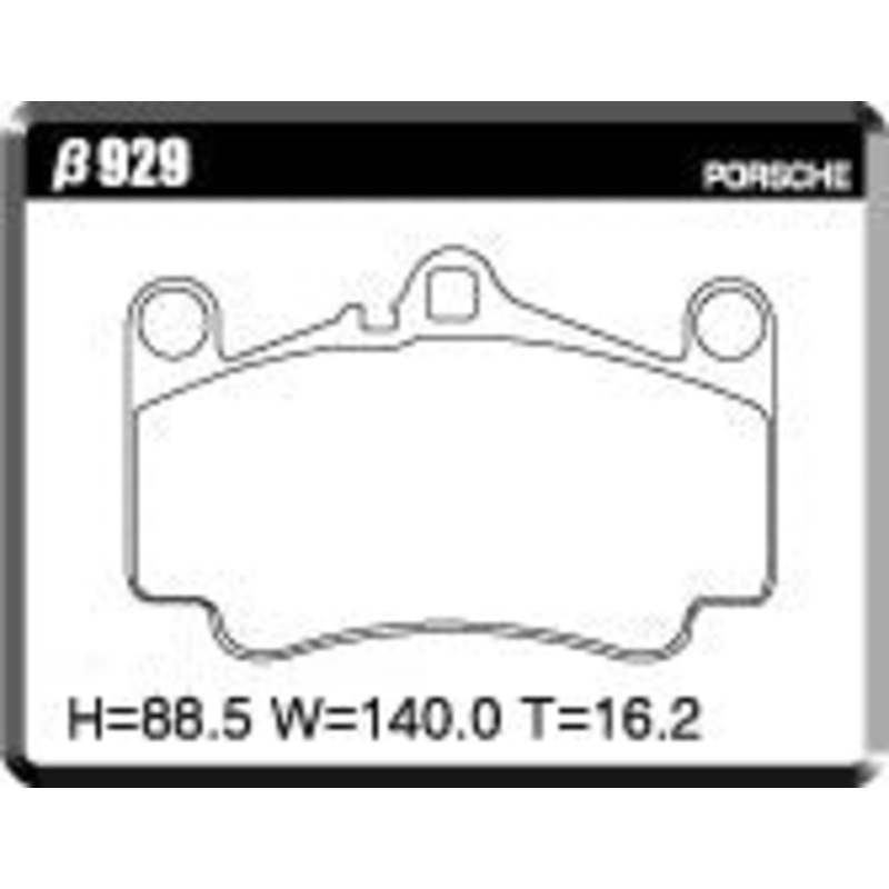 ACRE PC3200 BRAKE PAD FRONT FOR PORSCHE 911 997MA 3.8 CARRERA S CARRERA 4S TARGA 4S 997MA101 929-PC3200