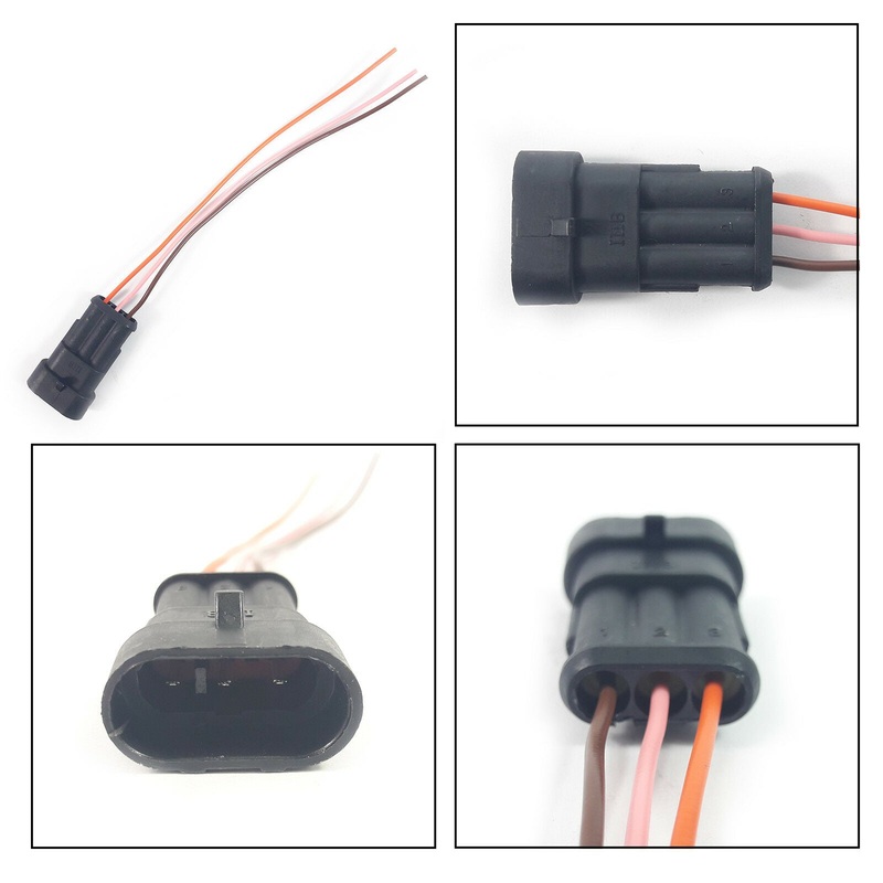 Fiat Extension Wiring Harness Loom 3 Pin Connector Plug