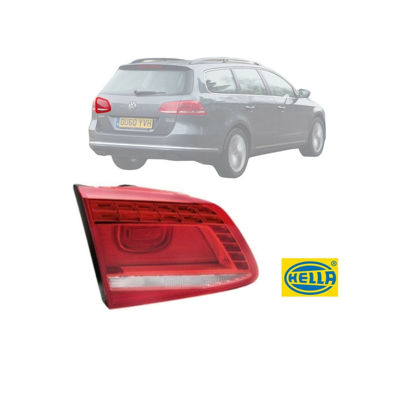 Vw Passat B7 Hella Rear Left 12V Led Tail Light Lamp Saloon 3Ae945307c
