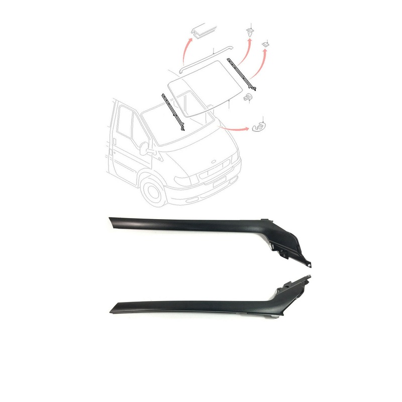 Windscreen Moulding Trim L Or R Fits Ford Transit Mk6 2000 To 2006 4621064