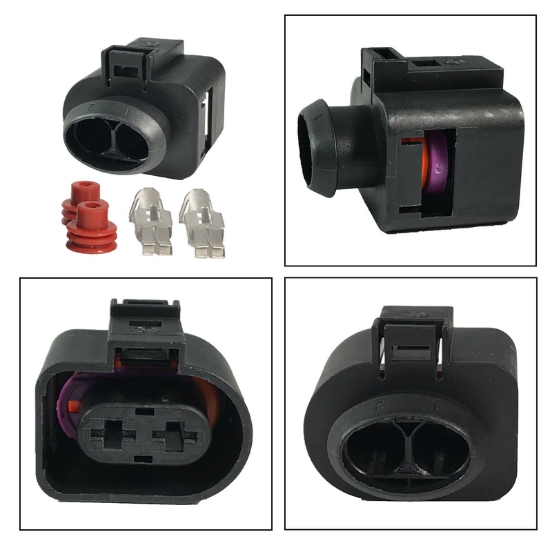 2 Pin Connector Female, Electrical Connector Volkswagen 6.3 Series 37390