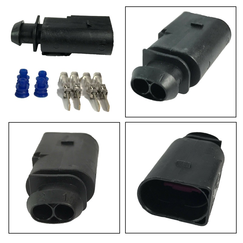 2 Pin Connector Male, Electrical Connector Volkswagen 3.5 Series 37378