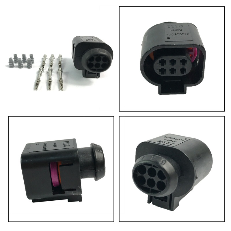 6 Pin Connector Female, Volkswagen 1.5 Series Electrical Connector 37371