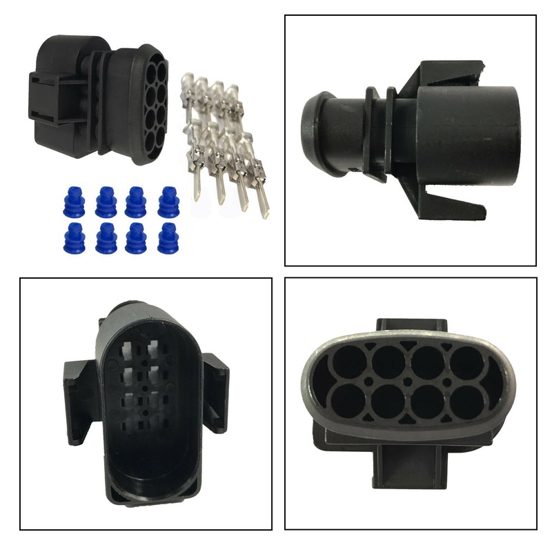 8 Pin Connector Male, Electrical Connector Volkswagen 3.5 Series 37385