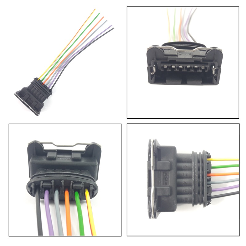 Extension Plug Wiring Harness Loom 6 Pin Connector