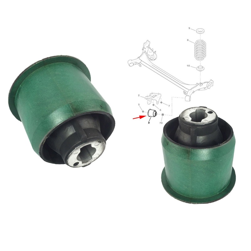 Rear Suspension Subframe Axle Hub Carrier Bush X 2  Peugeot 307 Citroen C4 5131A4