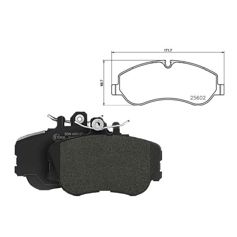 Ford Tourneo Custom Front Axle Brake Pads Transit 2012 On 1763915
