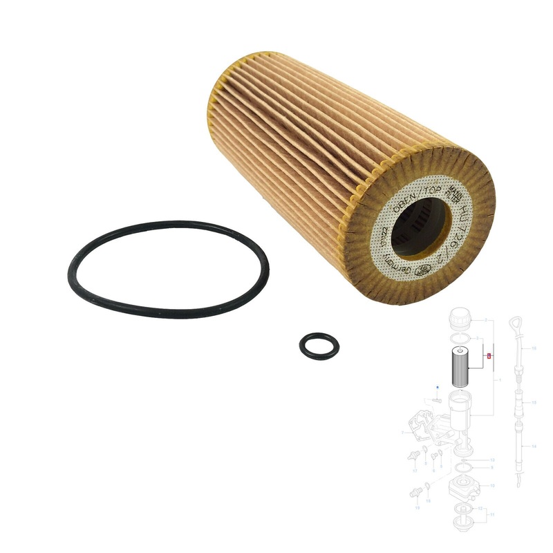 Audi Ford Seat Skoda Vw Oil Filter 2000 To 2008 Xm216744aa 1100696
