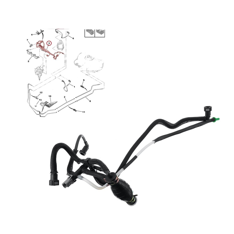 Ford Fiesta Mk5 Fusion 1.4 Tdci Fuel Line Pipe Tube With Sensor 1501910