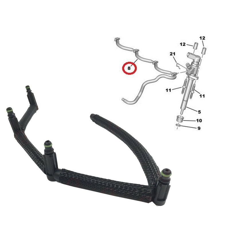 Ford Focus C Max Peugeot 206 Citroen C2 Fuel Leak Off Pipe 3M5q9k022ac