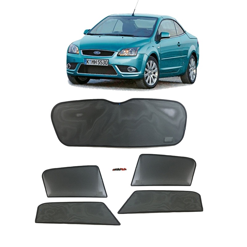 Sunshade Set Sun Visor Sets 5 Windows 5 Pcs Fits Ford Focus Cc Hb 2006 To 2010