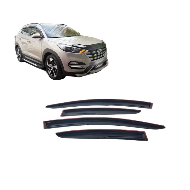 Hyundai Tucson Wind Rain Sun Smoke Deflectors 4 Pcs