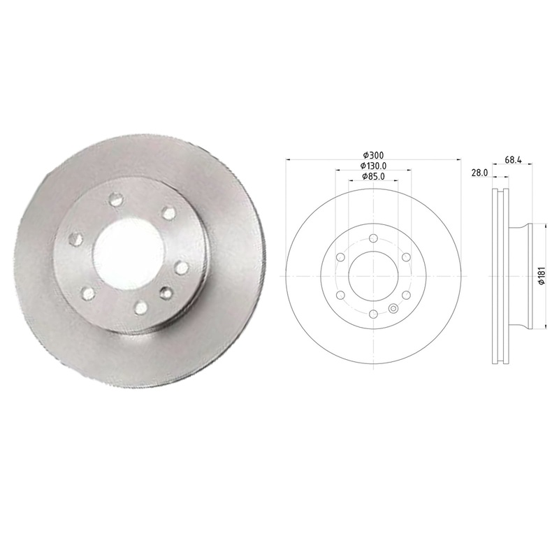 Mercedes Benz Sprinter 2.2 Diesel Front Brake Discs 2006 On