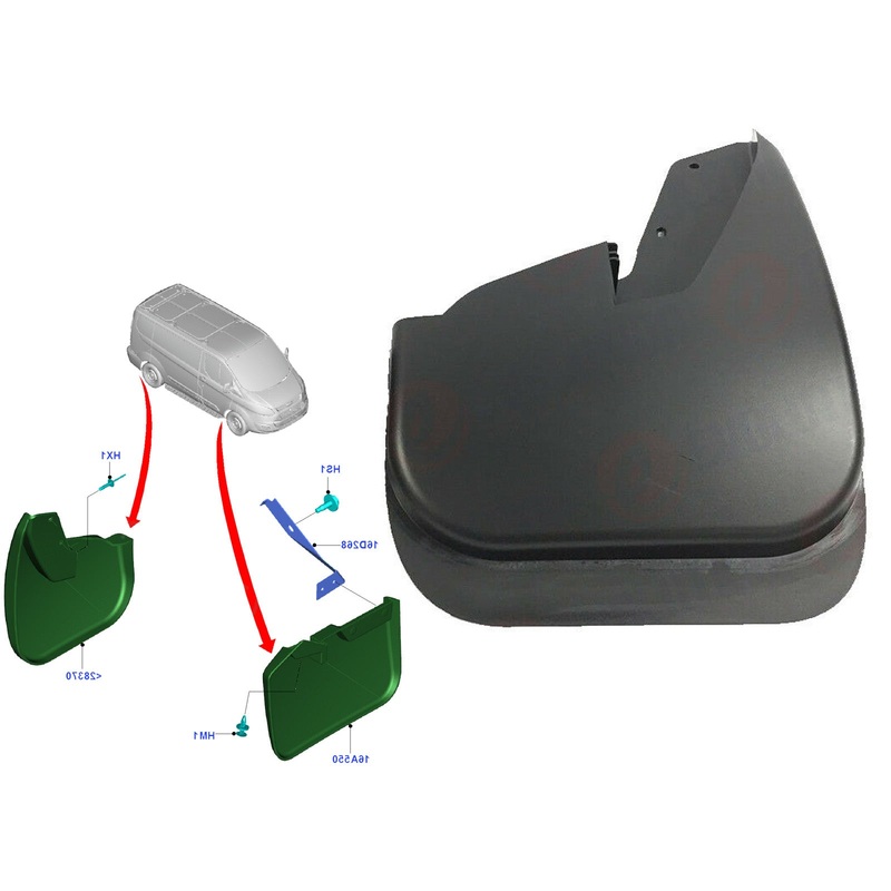 Ford Transit Tourneo Custom Rear Rh Geniune Mud Splash Guard Bk2128370ac