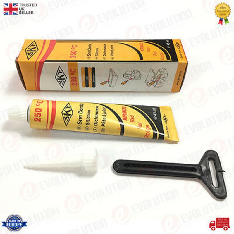 250 C 45 Ml Skt Premium Red Silicone Gasket Sealant / Maker Engine, Covers