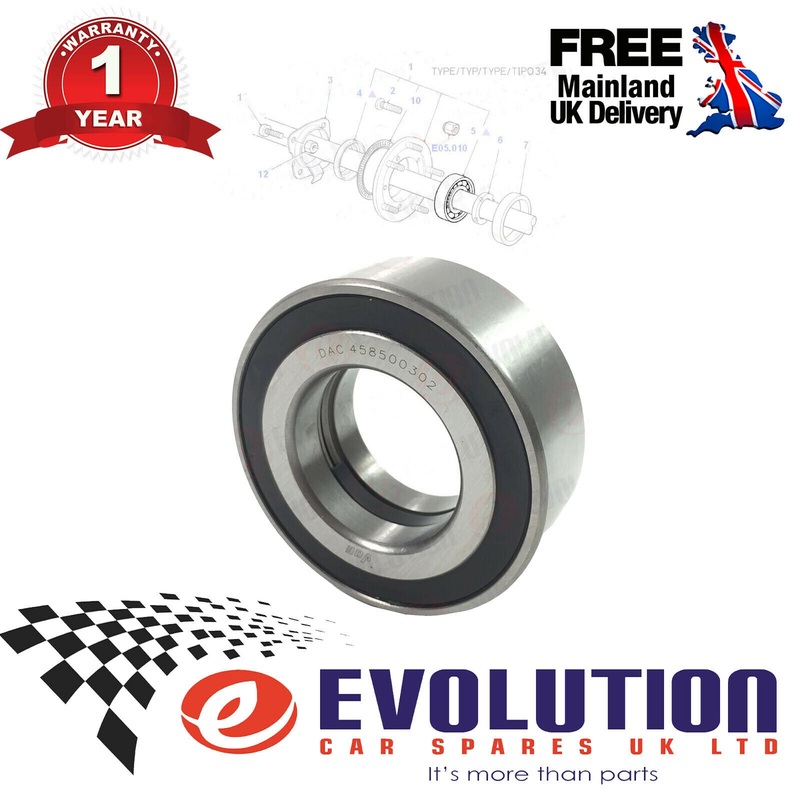 1X Rear Wheel Bearng  Rh / Lh Fts Ford Transt Mk4 Mk5 1991/2000 92Vb1225ba