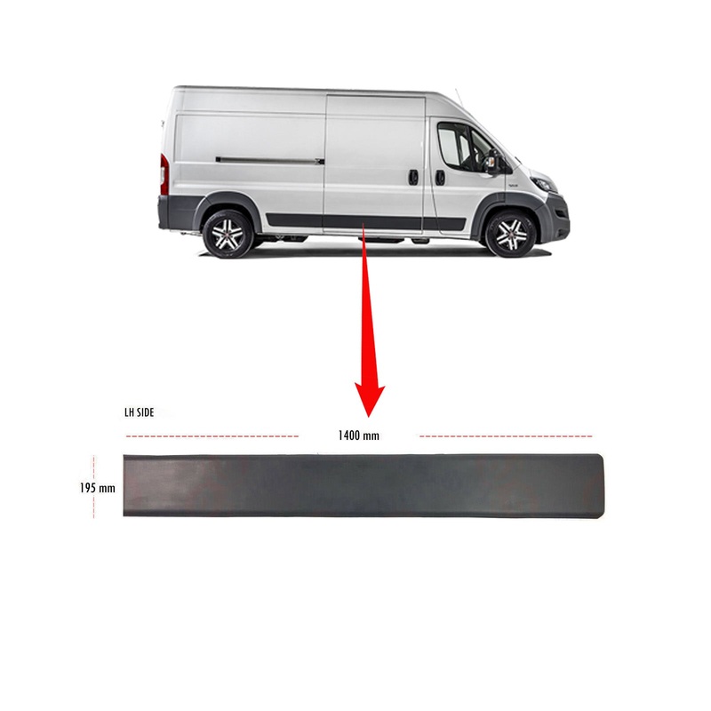 Fiat Ducato Lh Or Rh Sliding Door Moulding Strip 2006 Onwards  735422921