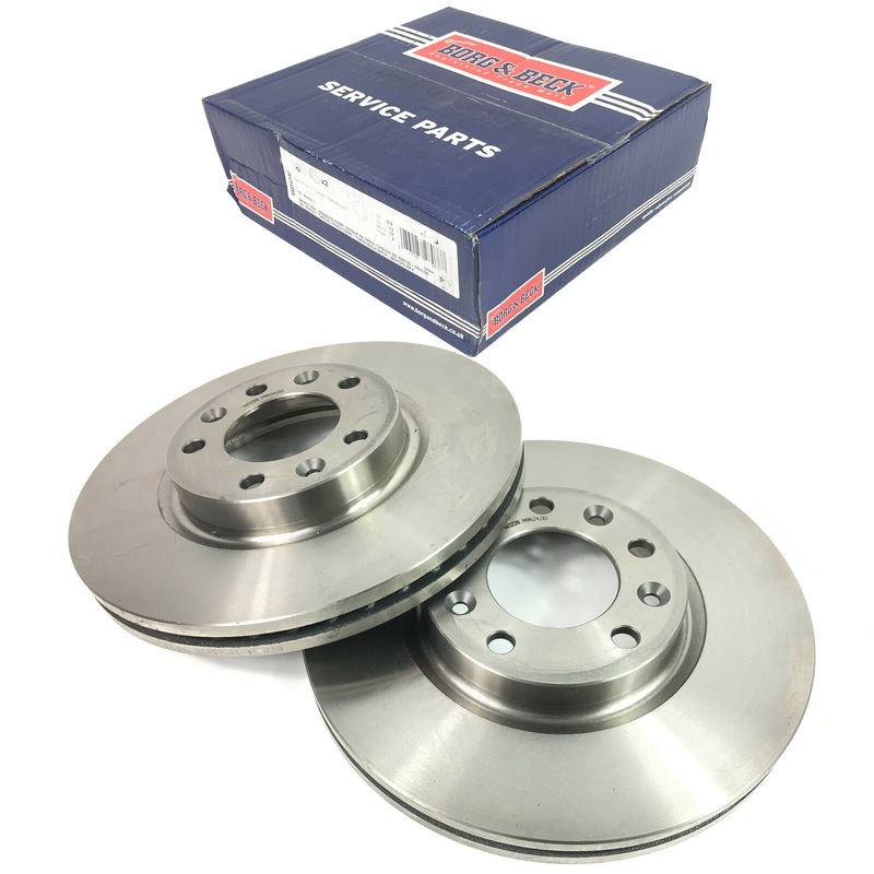 Borg Beck Front Brake Disc X 2 Fits Peugeot 407  508  605 4246P7