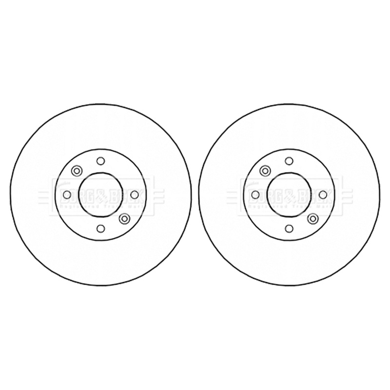 Citroen Ds4 A Pair Of Rear Brake Discs Ds5 Peugeot 308 4249.F7
