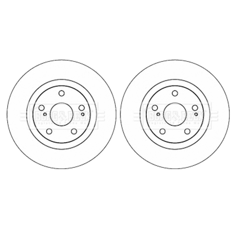 Toyota Auris Rear Brake Discs 2X Rav 4 Mk3 Mk4 2008 To 2017 4351242050