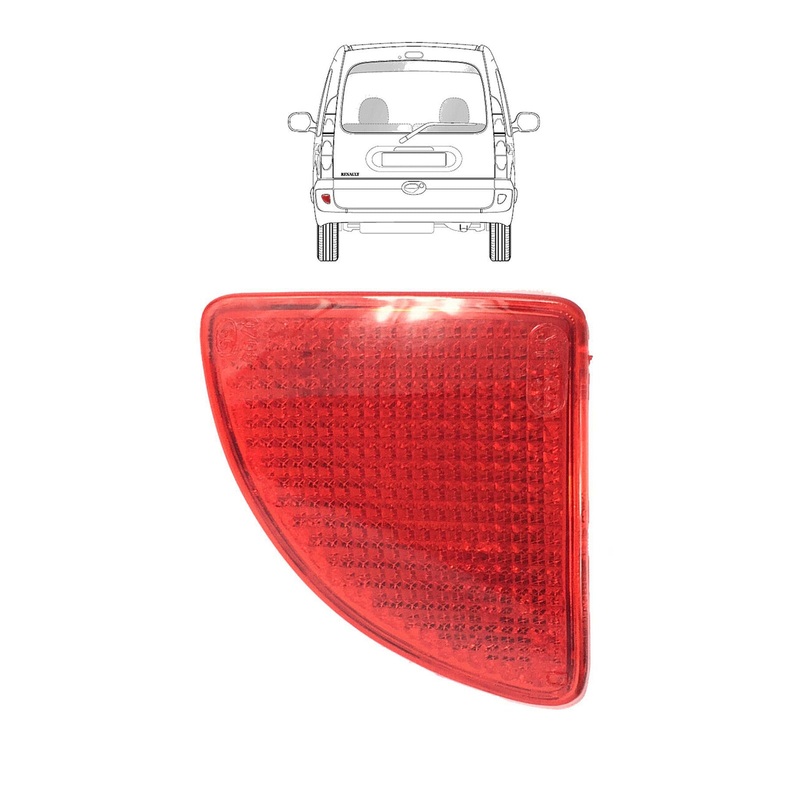 Renault Kangoo Rear Left Red Bumper Reflector Passenger Side N/S 7700308719