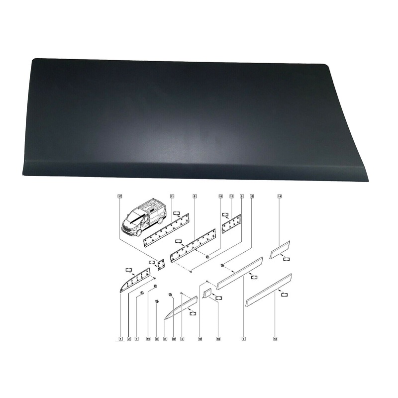Renault Trafic Mk3 Rear Right Side Door Trim Panel 788129036R