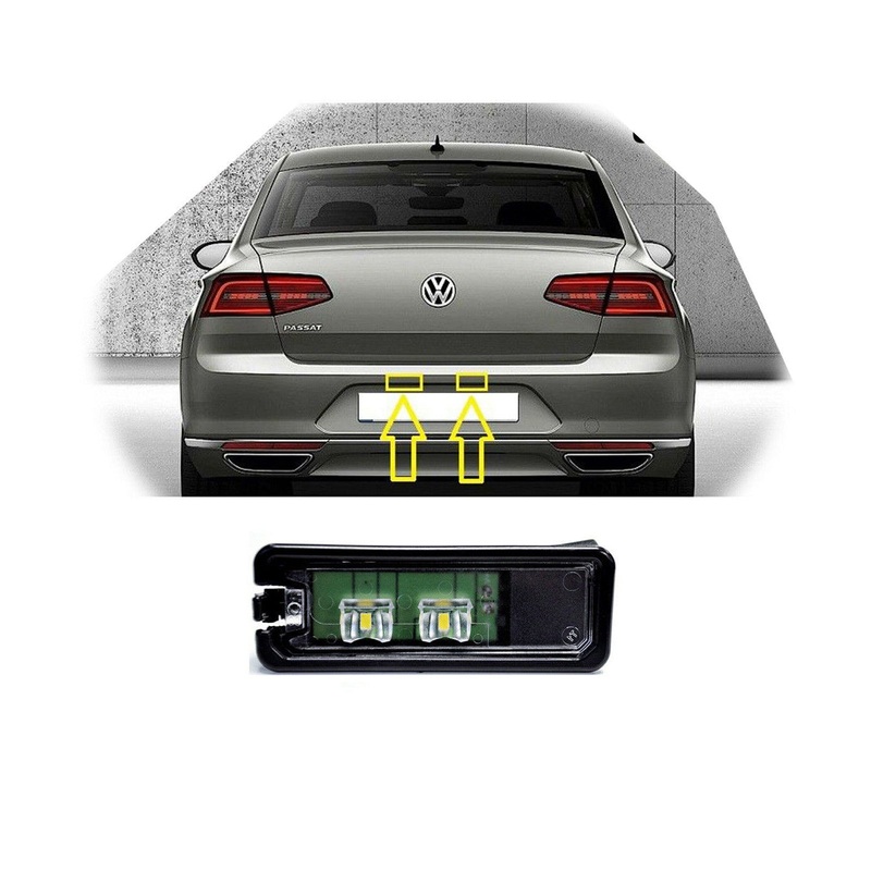 Seat Genuine Led License Plate Light Golf Scirocco Passat 2011 On 1K8943021c
