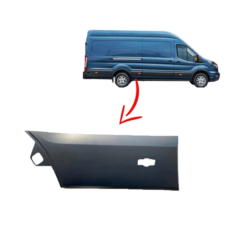Ford Transit Mk8 Right Rear Door Moulding With Hole Signal Bkv29396cf5cnd