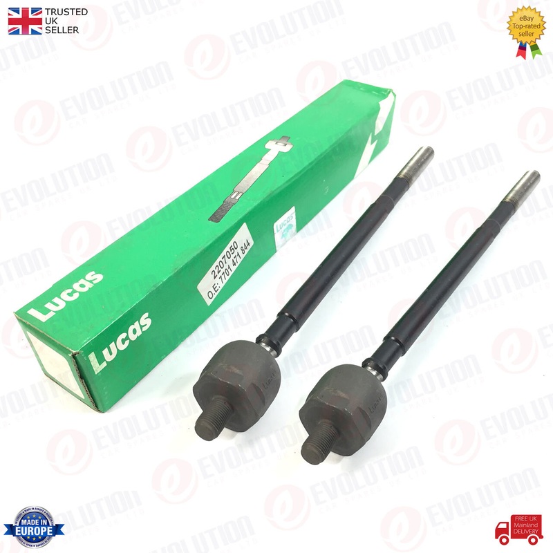2 X Lucas Front Lh / Rh Tie Rod Fits Renault Clio Mk1 Mk2, Megane Mk1 7701471844
