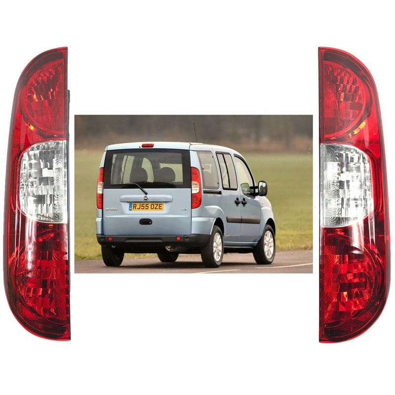2 X Rear Tail Light Lamp For Fiat Doblo Mk1 2005-2009 Left & Right Pair