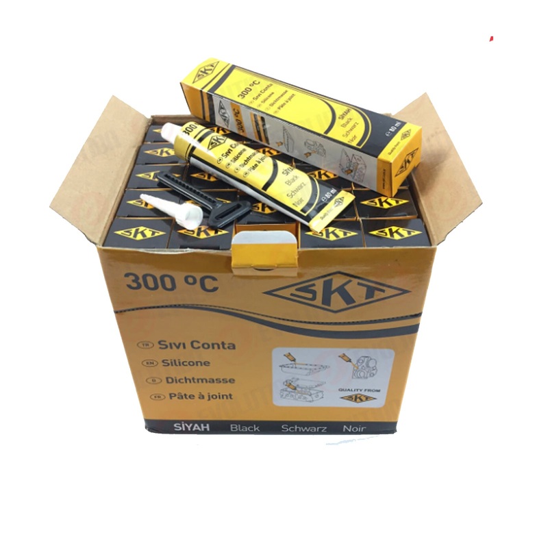 25 X 300 C 80 Gr Skt Premium Black High Temp Silicone Gasket Sealant / Maker
