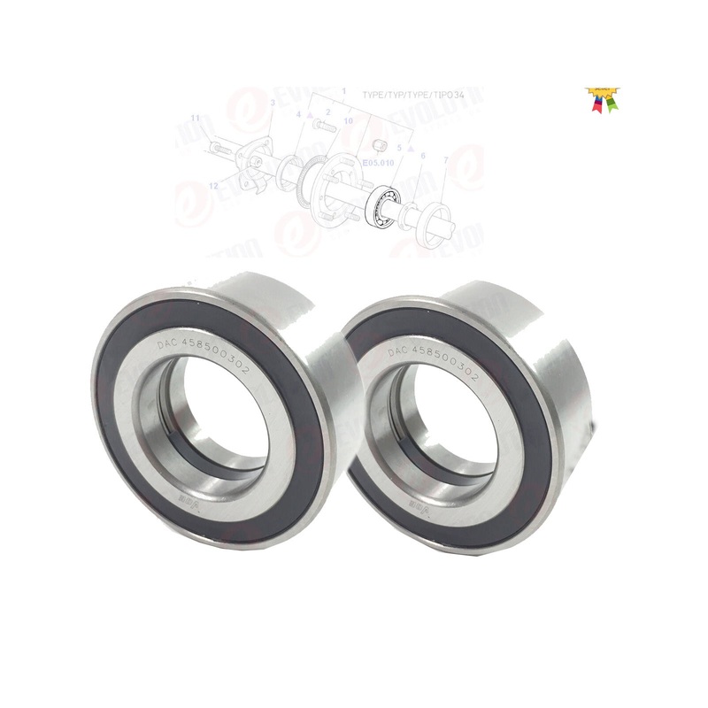 2X Rear Rh / Lh Wheel Bearing Fits Ford Transit Mk4 Mk5 1991/00, 92Vx1a049aa