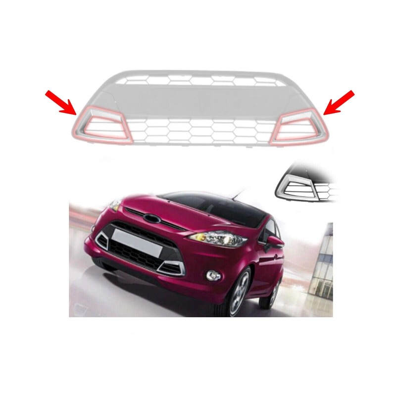 A Pair Of Rh & Lh Grill Covers For Ford Fiesta Mk6 2009 To 2012, Xy-Fst2-016Rh
