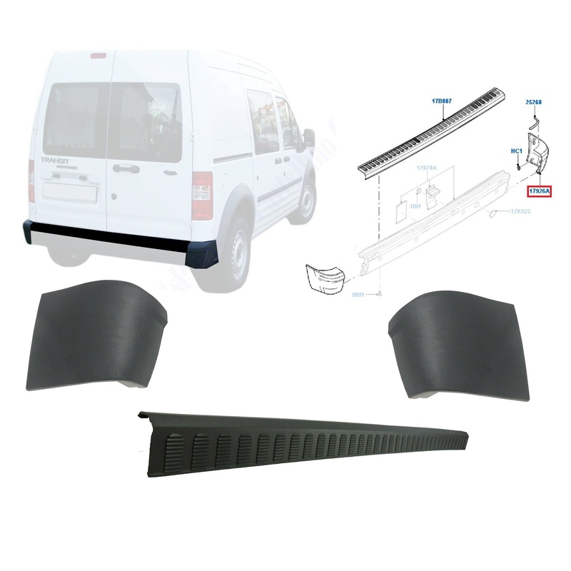 Ford Transit Connect End Cap Trim Cover Set 2002 To 2013 4447730 138174