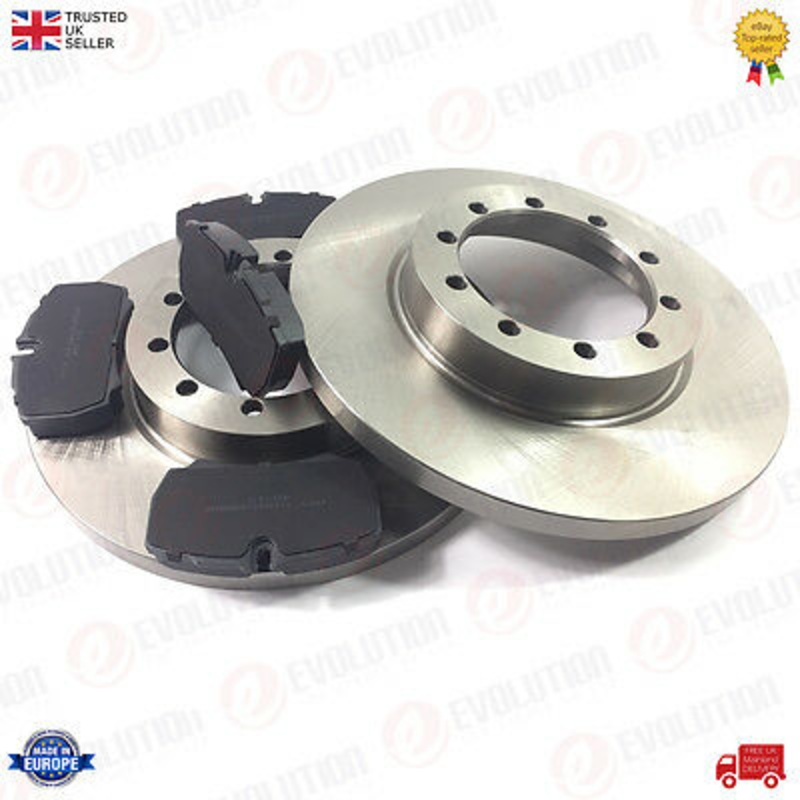 Ford Transit Mk7 Lwb Jumbo Rear Brake Discs + Pads Set 2007 To 2014