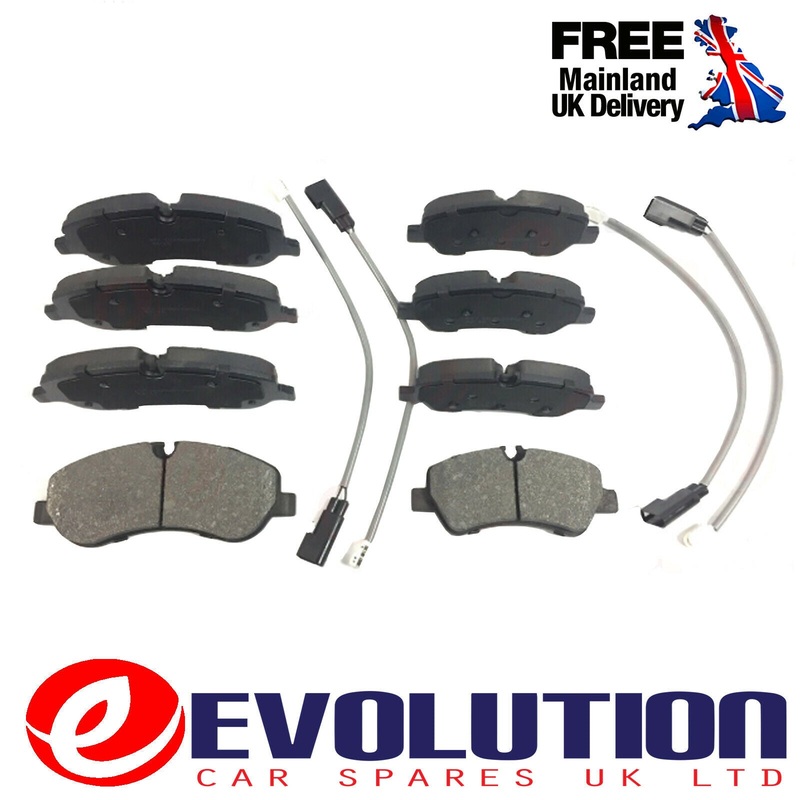 Front Rear Brake Pad Set Fits Ford Transit Custom 2012 On, Bk212k021ab, 1840037