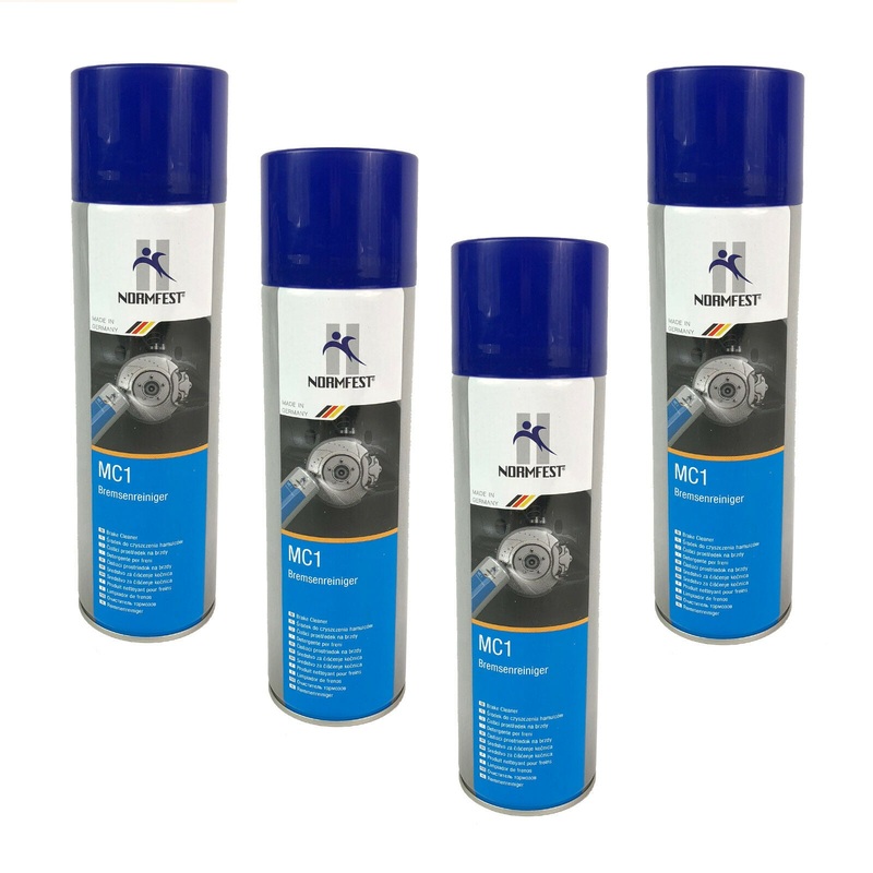 4 X Normfest 2897-333-500 0.5L Mc1 Brake Cleaner 500Ml Oil Grease Dust Remover