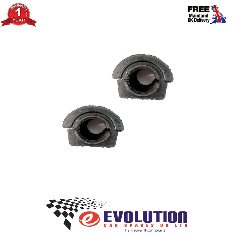 A Pair Of Front Anti Roll Bar Stabiliser Bar Rubber Bush Fits Fiat Doblo / Palio